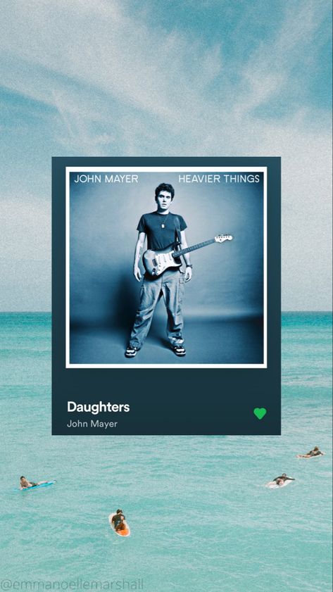 day four of shuffling my spotify Daughters John Mayer, John Mayer Heavier Things, John Mayer, Wedding Songs, On Repeat, Wedding Season, Wedding Ideas, Songs, Movie Posters