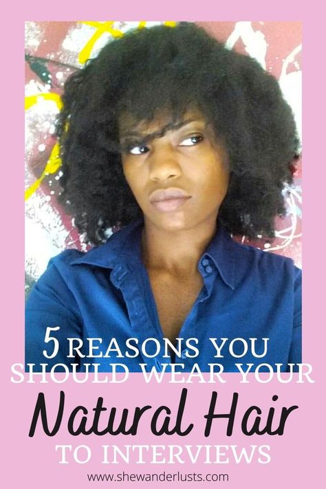 black women with natural hair fro and text that reasons 5 reasons you should wear your natural ahir to interviews Hair For Interview, Interview Hairstyles For Black Women, Job Interview Hairstyles, Interview Hairstyles, Hair Job, Hairstyles Pictures, Job Interviews, Natural Hair Community, Hairstyles Women