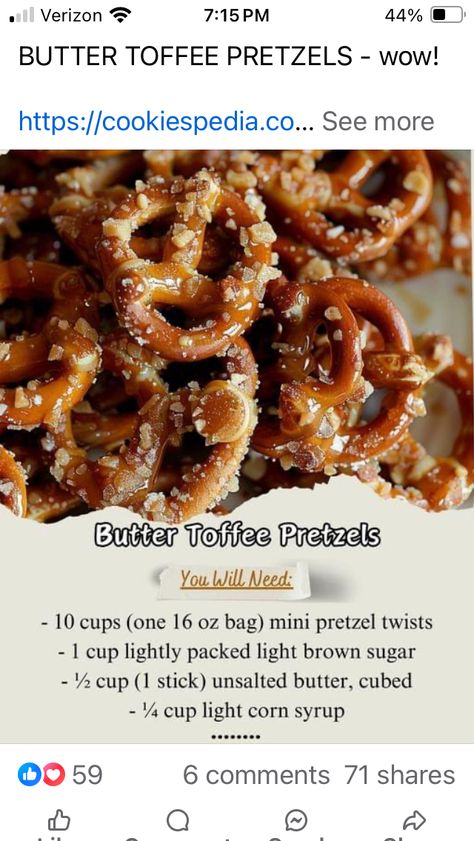 Butter Toffee Pretzels, Toffee Pretzels, Pretzel Toffee, Martha Stewart Recipes, Pretzel Twists, Chex Mix Recipes, Mini Pretzels, Butter Toffee, Candy Treats