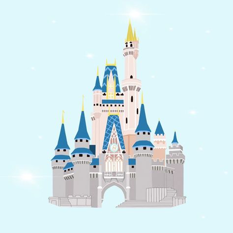 Disney World Castle Drawing, Magic Kingdom Castle Drawing, Disney Castle Cartoon, Walt Disney Castle Drawing, Disneyland Castle Drawing, Disney Castle Christmas, Disney World Castle Painting, Castle Cartoon, Castle Sketch