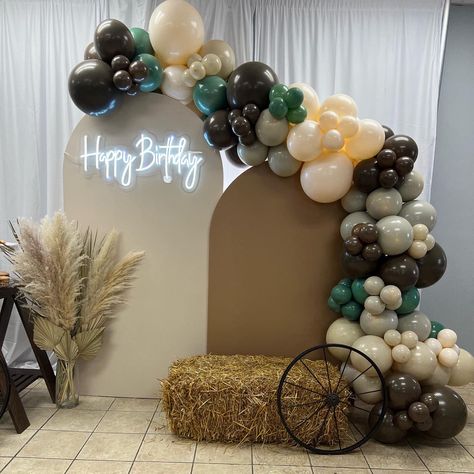 Rustic Western Birthday Party, Vaquera Backdrop, Cowboy Party Decorations Western Decor Vintage Cowgirl, Mexican Cowgirl Birthday Party, Vaquero Backdrop, Western Birthday Balloon Garland, Nuetral Pallete Birthday, Western Theme Bday Party, Rodeo Party Backdrop