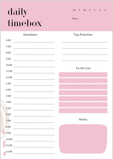 24 Hour Daily Timebox Planner, Timebox Template, Digital Planner, Printable Timebox, Timeboxing,Elon Musk Time Blocking Method, Pink or Blue hobonichiplanner #routineplanner #selfcareplanner #monthlyplannertemplate. Time Blocking Printable, Lesson Planner Template, Pink Daily Planner, Planner Monthly Layout, Interactive Calendar, Monthly Planner Template, Planner Writing, Planner Setup, Intuitive Design