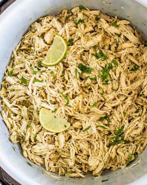 Crockpot Cilantro Lime Chicken, Cilantro Lime Chicken Crock Pot, Cilantro Lime Salsa, Chili Lime Chicken Tacos, Frozen Chicken Crockpot, Lime Chicken Breast, Cilantro Lime Chicken Tacos, Fiesta Lime Chicken, Shredded Chicken Crockpot