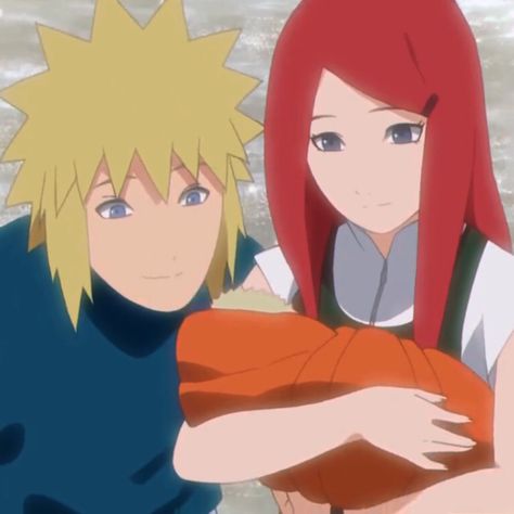 Minato Kushina Naruto, Naruto And Kushina, Minato Kushina, Minato Namikaze, Howl And Sophie, Uzumaki Family, Naruto Minato, Boruto Characters, Kushina Uzumaki