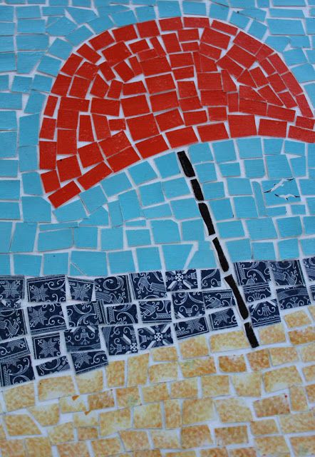 Paper Mosaic Art Ideas Easy, Easy Mosaic Art, Simple Mosaic Patterns For Kids, Mosaic School Project, Mosaic Kids Craft, Mosaic Art Construction Paper, Simple Mosaic Landscap Templates For Kids, Mosaics For Kids, Mosaic Design