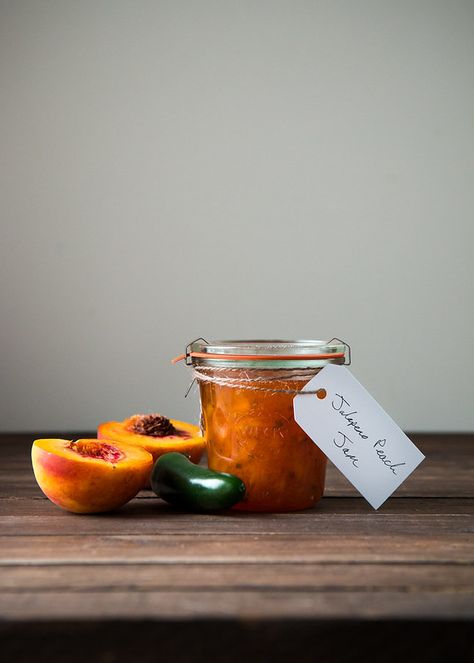 Peach Jalapeno Jam, Jalapeno Jam, Enamel Dutch Oven, Mango Sorbet, Peach Jam, Jalapeno Poppers, Jams & Jellies, Jam Recipes, Canning Recipes