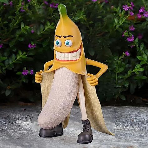 Banana Man, Banana Art, Lawn Ornaments, Father's Day, Lawn, Yard, Patio, Funny, Gifts