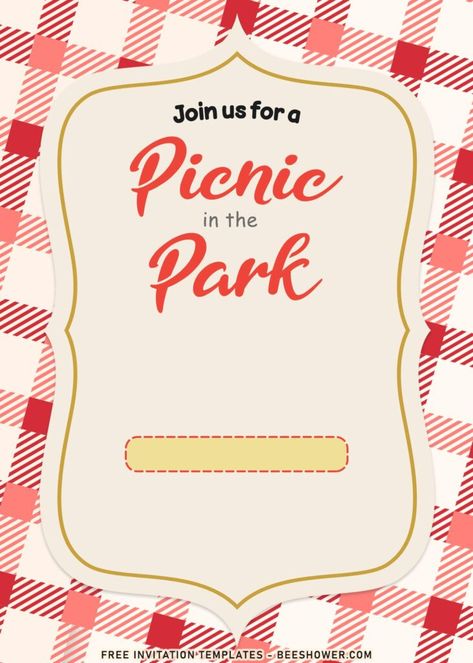 9 Aesthetic, Gingham Party, Picnic Invitations, Summer Birthday Invitations, Signage Board, Picnic Birthday Party, Garden Baby Showers, Classic Invitation, Picnic Birthday