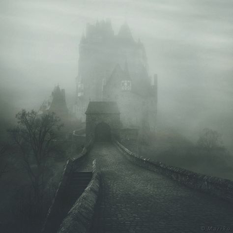 Shrouded in Mystery | by Mariko | iPhone 6s Dark Windows, Medieval Aesthetic, Dark Castle, Old Castle, Castle Aesthetic, The Fog, Fantasy Aesthetic, Dark Places, Arte Horror