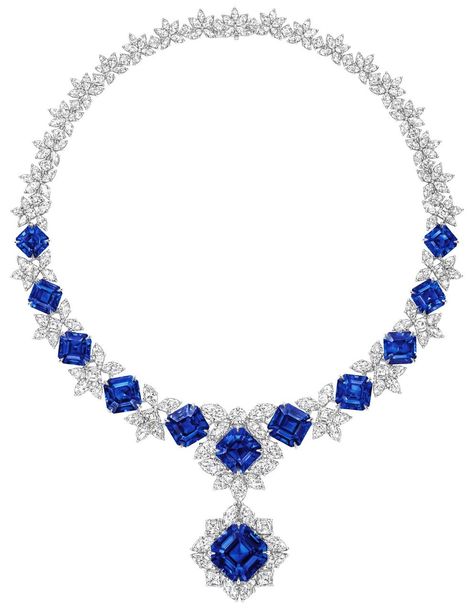 Winston Blue, Harry Winston Jewelry, Night Luxe, Bridal Diamond Necklace, Blue Sapphire Jewelry, Expensive Diamond, Bvlgari Jewelry, Extraordinary Jewelry, Diamond Wedding Jewelry