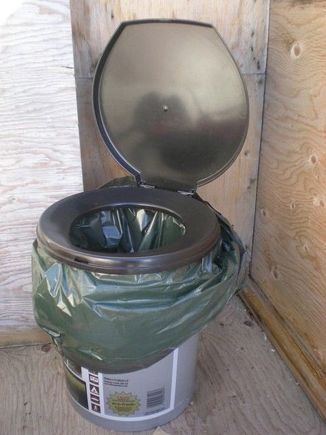 The Right Way to Make a Bucket Toilet - Primal Survivor Camping Klo, Bucket Toilet, Camper Awnings, Camping Diy, Camping Toilet, Composting Toilet, Duluth Mn, Diy Camping, Portable Toilet