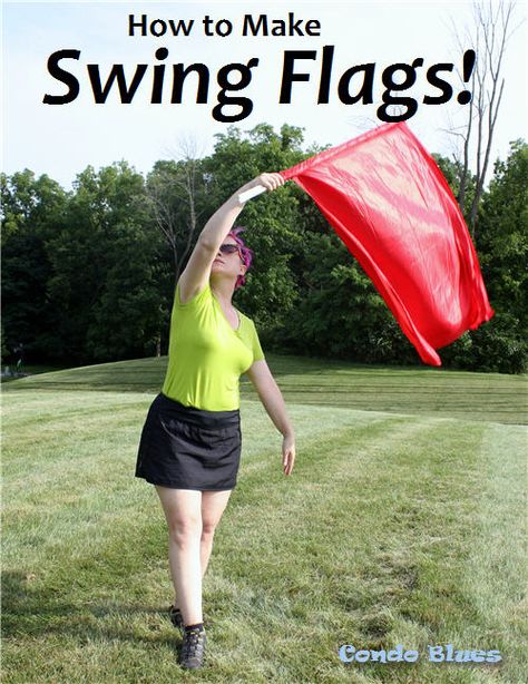 How to Make Swing Flags for Flag Corps, Color Guard, Winter Guard, Marching Band, or Drum Corps How To Make Flags Diy, How To Make A Flag, Color Guard Tips, Dance Worship, Drum Lessons For Kids, Dance Ministry, Liturgical Dance, Marching Band Problems, Diy Flag