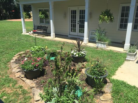 Thanks Pinterest! My husband copied picture of how to hide septic tank covers and this is the result! Love love love! Landscaping To Hide Septic Covers, Mound Landscaping, Septic Tank Covers, Dirty Hands, Backyard Design Ideas, Garden Solutions, Septic System, Backyard Living, Septic Tank