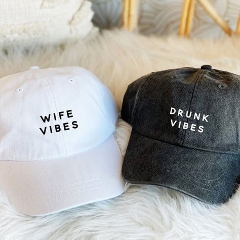 Drunk Vibes, Bachelorette Party Hats, Bachelorette Matching, Bachelorette Party Hat, Bachelorette Hats, Funny Bachelorette, Bachelorette Party Weekend, Simple Bride, Bachelorette Tshirts