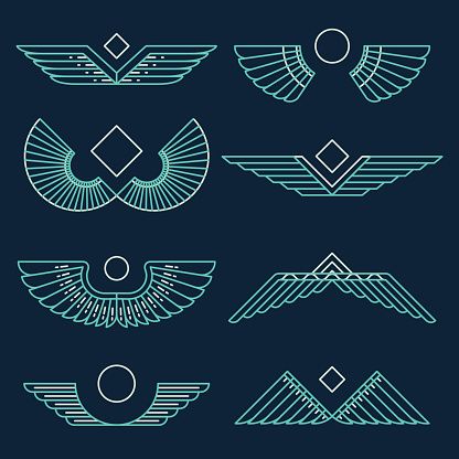 Egyptian Wings Woman - Free vector graphic on Pixabay Egyptian Art Patterns, Art Deco Symbols, Pharonic Pattern, Egyptian Graphic Design, Egyptian Pattern Design, Pharaonic Pattern, Egyptian Art Design, Egyptian Logo, Pharaonic Design