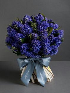 Blue Hyacinth Hand Tied Wedding Bouquet •••• Hyacinth Bouquet, Elegant Wedding Bouquets, Hyacinth Flowers, Luxury Florists, Table Flower, Purple Bouquet, Wild At Heart, Spring Bouquet, Beautiful Flower Arrangements