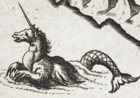 Unexpectedly Awesome: Medieval Sea Monsters | Out Magazine "This 1593 illustration was made before Unicorns came to land, their interstitial environs before a permanent relocation to Wonderland." Ide Scrapbook, Monster Tattoo, Lake Monsters, Monster Drawing, Sea Serpent, Ancient Maps, Mermaids And Mermen, Old Maps, Mythological Creatures