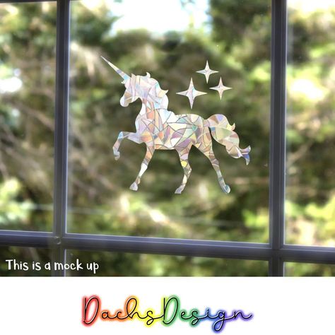 This suncatcher design is definitely one of my most popular packs on Etsy! Have you got yours yet? www.etsy.com/shop/dachsdesignnorway #unicorns #stars #suncatchers #rainbows Space Rainbow, Unicorn Silhouette, Rainbow Decal, Rainbow Suncatcher, Suncatcher Window, Window Cling, Unicorn Lover, Window Clings, Rainbow Unicorn