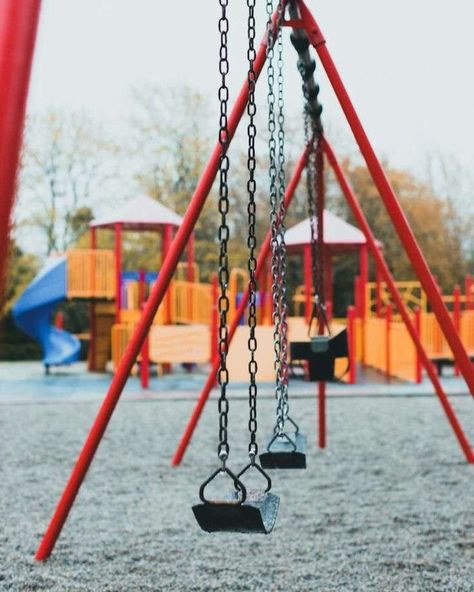 (225) WhatsApp Playground Aesthetic, Playground Photography, Park Swings, Playground Swings, Core Board, Diy Playground, Character Board, Spring Mood, Time Kids