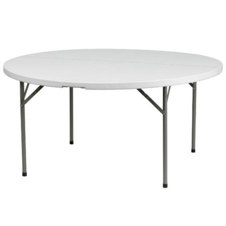 Flash Furniture 60'' Round Granite White Plastic Folding Table Plastic Folding Table, Round Folding Table, Contemporary Outdoor Furniture, Folding Tables, Plastic Table, White Table Top, Plastic Tables, Banquet Tables, Table Ronde