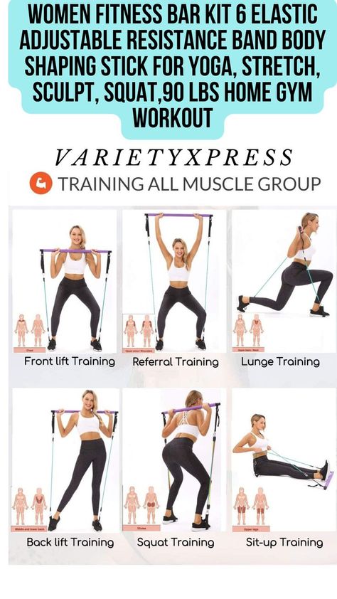 Stick Exercises, Bar Workouts, Glute Gains, Pilates Barre Workout, Upper Body Workout For Women, Pilates Bar, Pilates Workout Routine, Pilates Exercises, Power Bar