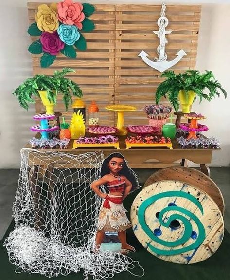 Moana Birthday Decorations, Moana Party Decorations, Moana Decorations, Moana Birthday Party Theme, Moana Theme Birthday, Festa Moana Baby, Moana Theme, Moana Themed Party, Sleepover Birthday Parties