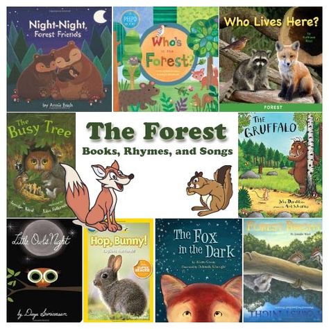 Preschool Forest Animals, Forest Unit, Forest Animals Preschool, Preschool Animals, Forest Preschool, Forest Animals Theme, Animals Preschool, Forest Book, Woodland Animals Theme