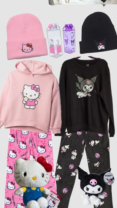 Kuromi Outfit, Matching Ideas, Matching Outfits Best Friend, Matching Outfits, Hello Kitty, Best Friends, Jumper, Outfit Ideas, Kitty