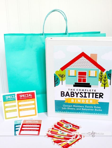 Babysitter Binder Kit Babysitter Activities, Babysitter Binder, Babysitter Information Sheet, Babysitting Kit, Sitting Ideas, Babysitters Club, Household Binder, Kids Camping, Kids Sheets