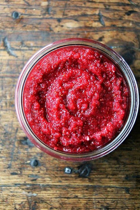 Easy No-Cook Cranberry Sauce (4-Ingredients) | Alexandra’s Kitchen Cranberries Recipes, Easy Cranberry Sauce, Cranberry Relish, Fruit Sauce, Cranberry Sauce Recipe, No Cook, Cranberry Sauce Homemade, Vegan Sauces, Sweet Tart