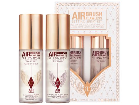 Charlotte Tilbury Mini, Airbrush Make Up, Hydrating Setting Spray, Charlotte Tilbury Airbrush Flawless, Magic Gift, Hydrating Mist, Makeup Gift Sets, Sephora Beauty, Magical Gift