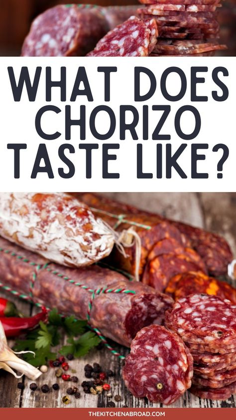 Discover the rich and bold flavors of chorizo. I'll guide you through the unique taste sensations of this popular sausage. Find out what chorizo tastes like! Spanish Sausage, Homemade Chorizo, Chorizo Recipe, Bratwurst Recipes, Chorizo Recipes, Tasty Meat, Lean Pork, Chorizo Sausage, Nutrition Articles