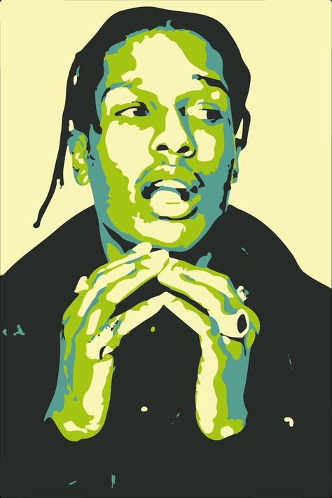 Asap Wallpaper, Artist Background, Monochromatic Portrait, Monochromatic Painting, Best Wallpaper Hd, Gcse Art Sketchbook, Rapper Art, Pop Art Portraits, Asap Rocky