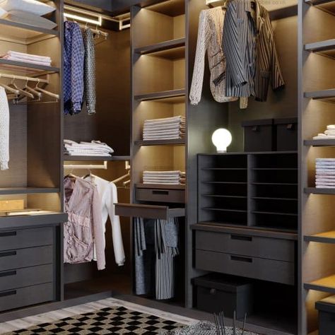 Bespoke Fitted Wardrobe Ideas & Designer Bedroom Furniture Two Story Closet, Small Dressing Rooms, Fitted Wardrobe, Dressing Design, Dressing Room Closet, Corner Wardrobe, Luxurious Rooms, Modern Closet, Small Wardrobe