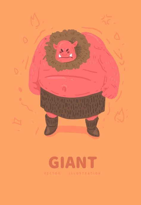 How To Draw A Giant, Giant Illustration Character Design, Giant Character Design, Moodboard Illustration, Giant Illustration, Giant Drawing, Line Man, Dramatic Play Themes, Giant People