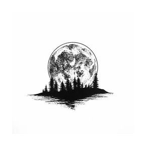 Full Moon Vibes, Moon Vibes, Full Moon Tattoo, Illustration Art Nouveau, Kunst Tattoos, Stippling Art, Moon Tattoo Designs, Moon Drawing, E Tattoo