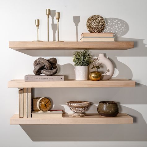 Warm, inviting and full of charm, our Maple floating shelves are the perfect addition to create a cozy atmosphere. 🍁✨ #SHELV #maplefloatingshelves #canadiancraftsmanship #canadianfloatingshelves Maple Shelves, Wood Shelves Wall, Solid Wood Floating Shelves, Heavy Duty Floating Shelves, Walnut Floating Shelves, Oak Floating Shelves, Floating Shelf Brackets, Shelf System, Oak Shelves