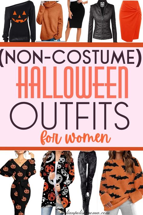 Women wearing Halloween fashion ideas and Halloween outfits from Amazon. Halloween Outfit Ideas For Women, Work Appropriate Costumes, Black Cat Outfit, Halloween Fashion Outfits, Spooky Outfits, Halloween Outfit Ideas, Cute Halloween Outfits, Halloween Cardigan, Black Cat Costumes