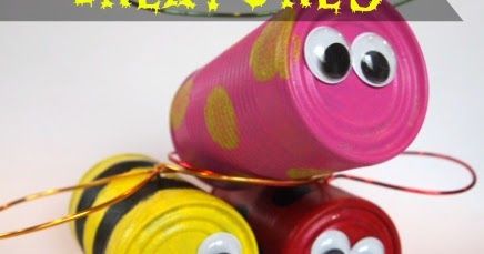 Tin Can Animals, Arts And Crafts Home Decor, Arts And Crafts Home, Yard Crafts, Recycling Art, Kids Arts And Crafts, Tin Can Art, Aluminum Can Crafts, Recycled Art Projects