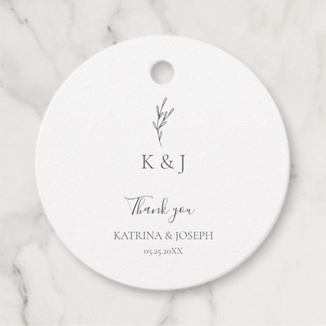 Simple Elegant Thank you Wedding Minimalist Chic Editable Template Thanks Card Wedding, Souvenir Tags, Wedding Favors Packaging, Wedding Minimalist, Wedding Souvenir, Elegant Wedding Favors, Wedding Gift Tags, Unique Favors, Wedding Tags