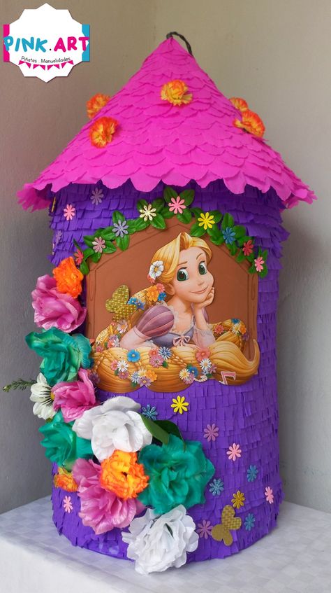 Rapunzel Rapunzel Diy Decorations, Mermaid Pinata, Rapunzel Party, Piñata Ideas, 3rd Baby, 4th Birthday Parties, Business For Kids, Hermione, 4th Birthday