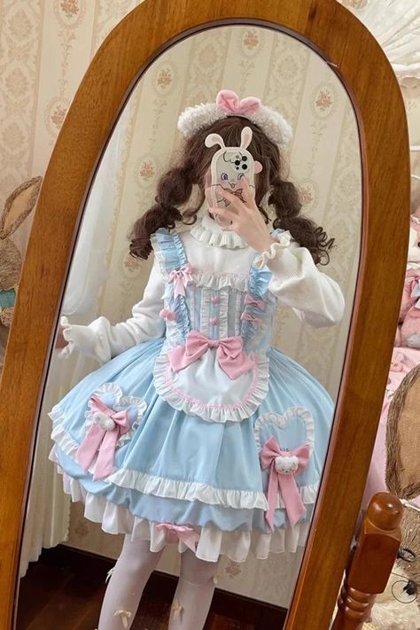 Kawaii Dress To Impress, Jojifuku Outfit, Maddie Hatter, Decora Harajuku, Jsk Dress, Harajuku Dress, Kawaii Outfits, Punk Dress, Kawaii Dress