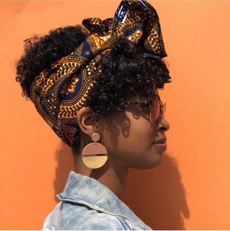 Head Band Hairstyles, Headwrap Hairstyles, Tapered Hair, Head Wrap Styles, Hair Wrap Scarf, Hair Scarf Styles, Head Scarf Styles, Afro Hair, Head Bands