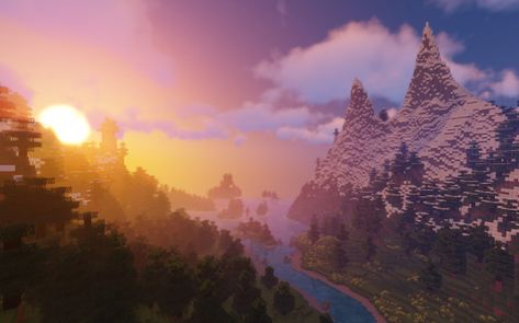 Minecraft Laptop Wallpaper Aesthetic, Minecraft Wallpaper For Pc, 3d Wallpaper Landscape, Minecraft Aesthetic Wallpaper Desktop, Minecraft Background Pc, Minecraft Landscape Wallpaper Desktop, Minecraft Mountain, Minecraft Shaders, Minecraft Images