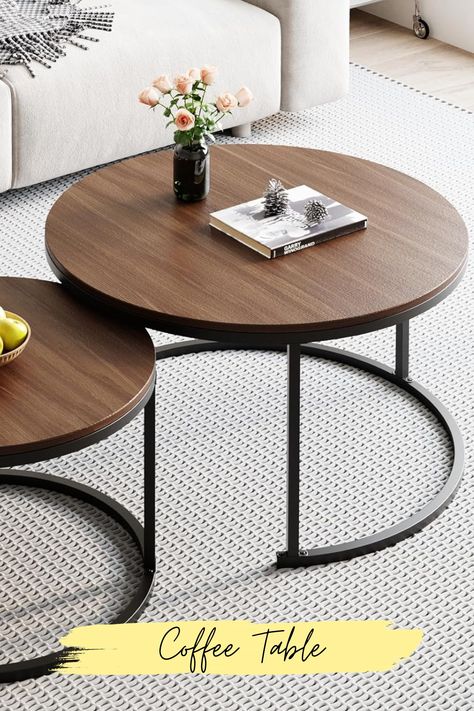 Coffee Table, small coffee table, Circular Coffee Table Wooden Round Coffee Table Living Room, Round Coffee Table Living Room, Coffee Table Set Of 2, Balcony Office, Coffee Center, Nesting Coffee Table, Centre Table, Living Room Balcony, Room Balcony