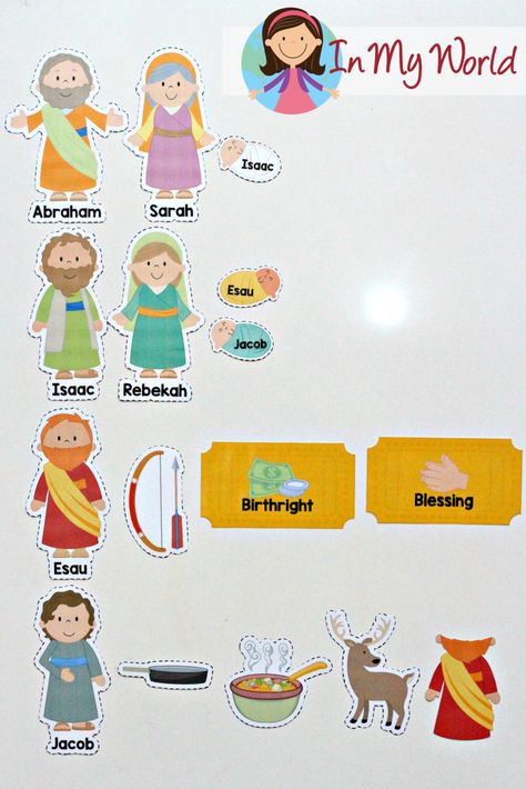 Sunday School Lesson 15 | Jacob and Esau - In My World Jacob And Esau Craft Sunday School, Esau And Jacob Craft For Kids, Jacob And Esau Activities, Jacob And Esau Craft, Esau And Jacob, Jacob Bible, Jacob And Esau, Toddler Sunday School, Toddler Bible