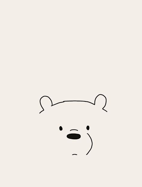 Bare Bears Tattoo, We Bare Bears Tattoo, We Bare Bears Tattoo Minimalist, We Bare Bears Logo, Cute Bear Tattoo Simple, Cute Doodles We Bare Bears, We Bare Bares Stickers, Ice Bears, Bear Tattoo