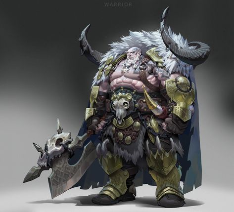 ArtStation - Warrior, xu wang Norse Warrior, Beast Creature, Dungeons And Dragons Classes, Paintings And Drawings, Warhammer Art, Knight Art, Fantasy Warrior, Character Design Male, Fantasy Rpg