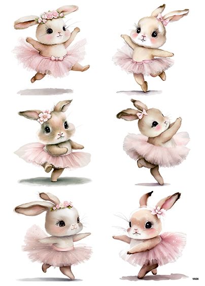 Bunny Ballerina, Watercolour Prints, Desain Quilling, Bunny Baby Shower, Bday Party Theme, Easter Wallpaper, Bunny Birthday, Rabbit Baby