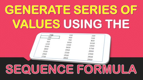 Continue reading: SEQUENCE Formula in Excel Sequence Formula In Excel, Microsoft Excel Tutorial, Excel Formula, Excel Tutorials, Microsoft Excel, I Will Show You, Free Tutorial, A Series, E-book